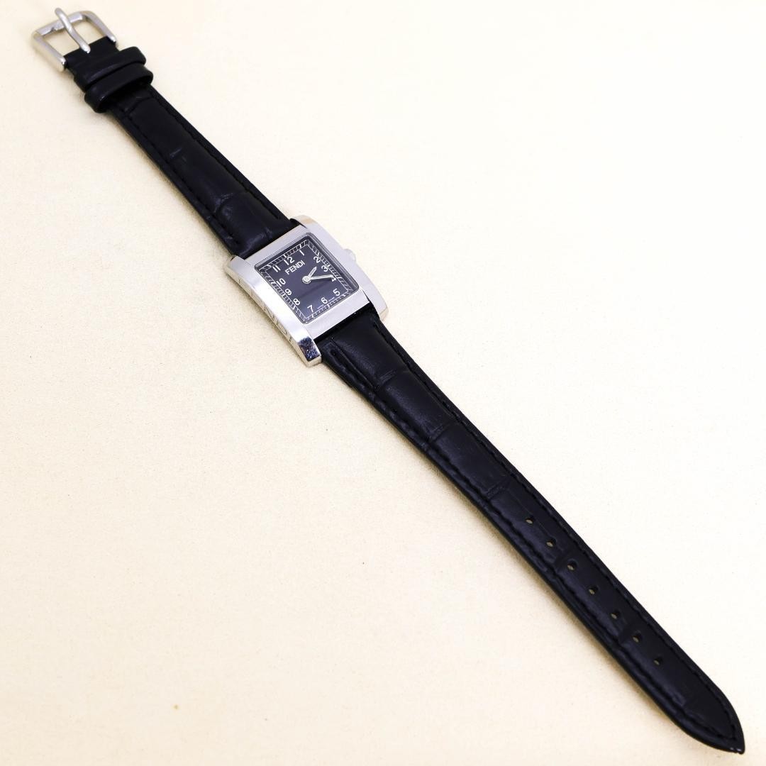 FENDI Women's Watch 7000L, Black Leather Strap, Fully Functional thumbnail 5