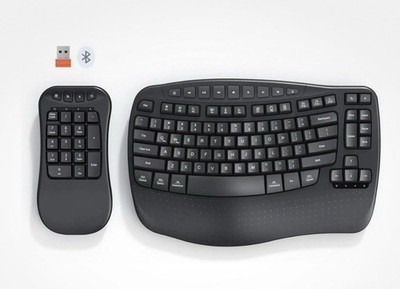 Ergonomic Wireless Keyboard & Number Pad Combo BTK9330 Meetion NEW IN BOX