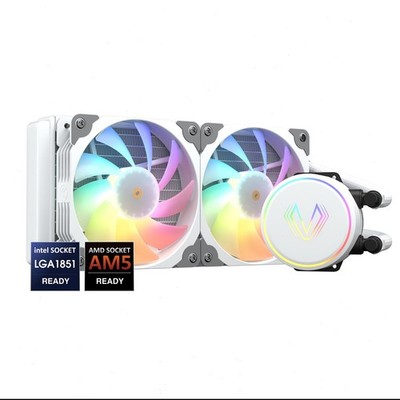 Vetroo V240 240mm AIO Liquid CPU Cooling System, for Intel & AMD - White