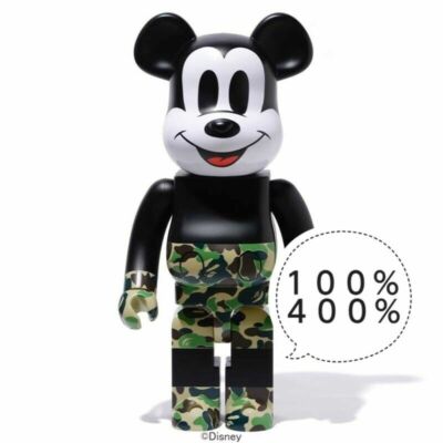Medicom Be@rbrick Bearbrick 400% & 100% BAPE A Bathing Ape