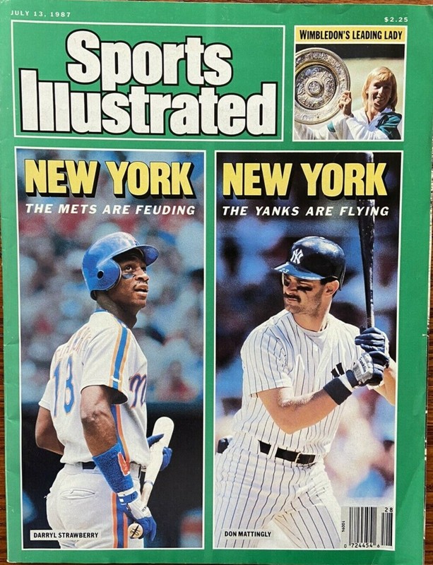 Sports Illustrated July 13,1987 Yankees/Mattingly Mets/Strawberry Wimbledon