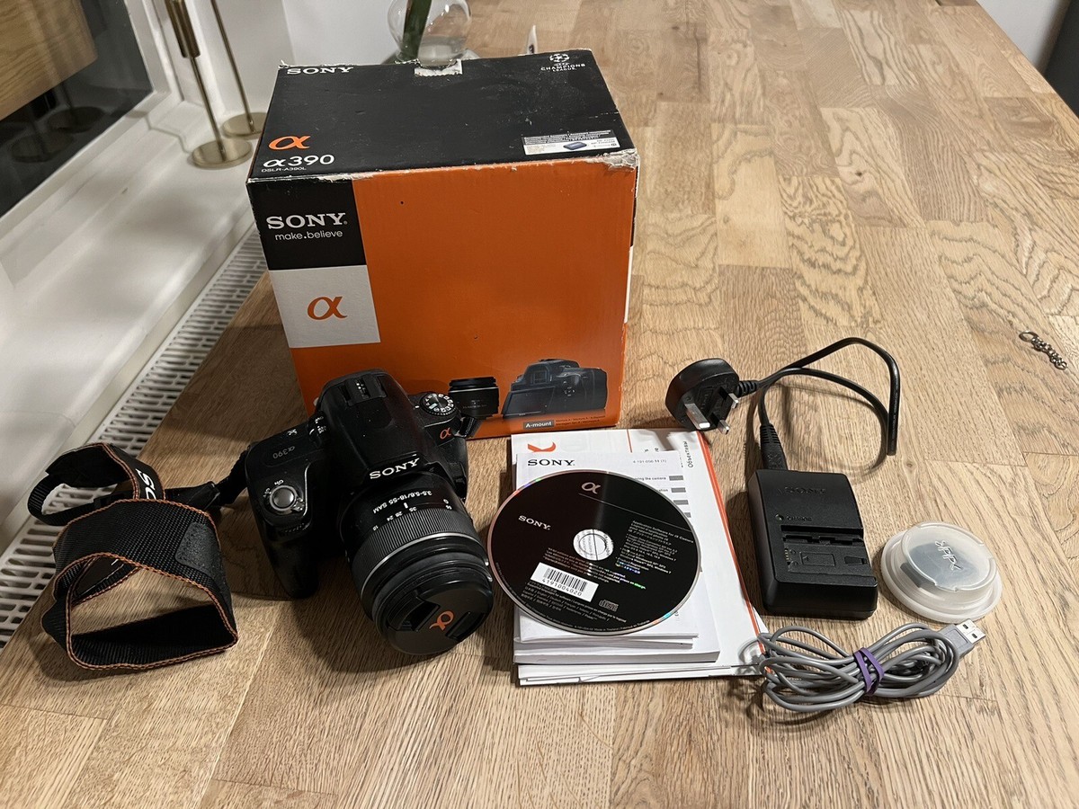 Sony Alpha A390 Digital SLR Camera Black (Kit w/ 18-55mm