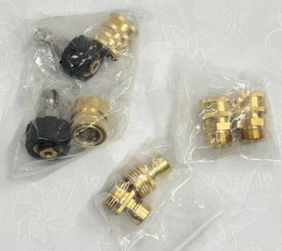 #ad Pressure Washer Adapter Set Quick Disconnect KIT M22 Metric Male M22 Swivel 3 8quot; $22.50