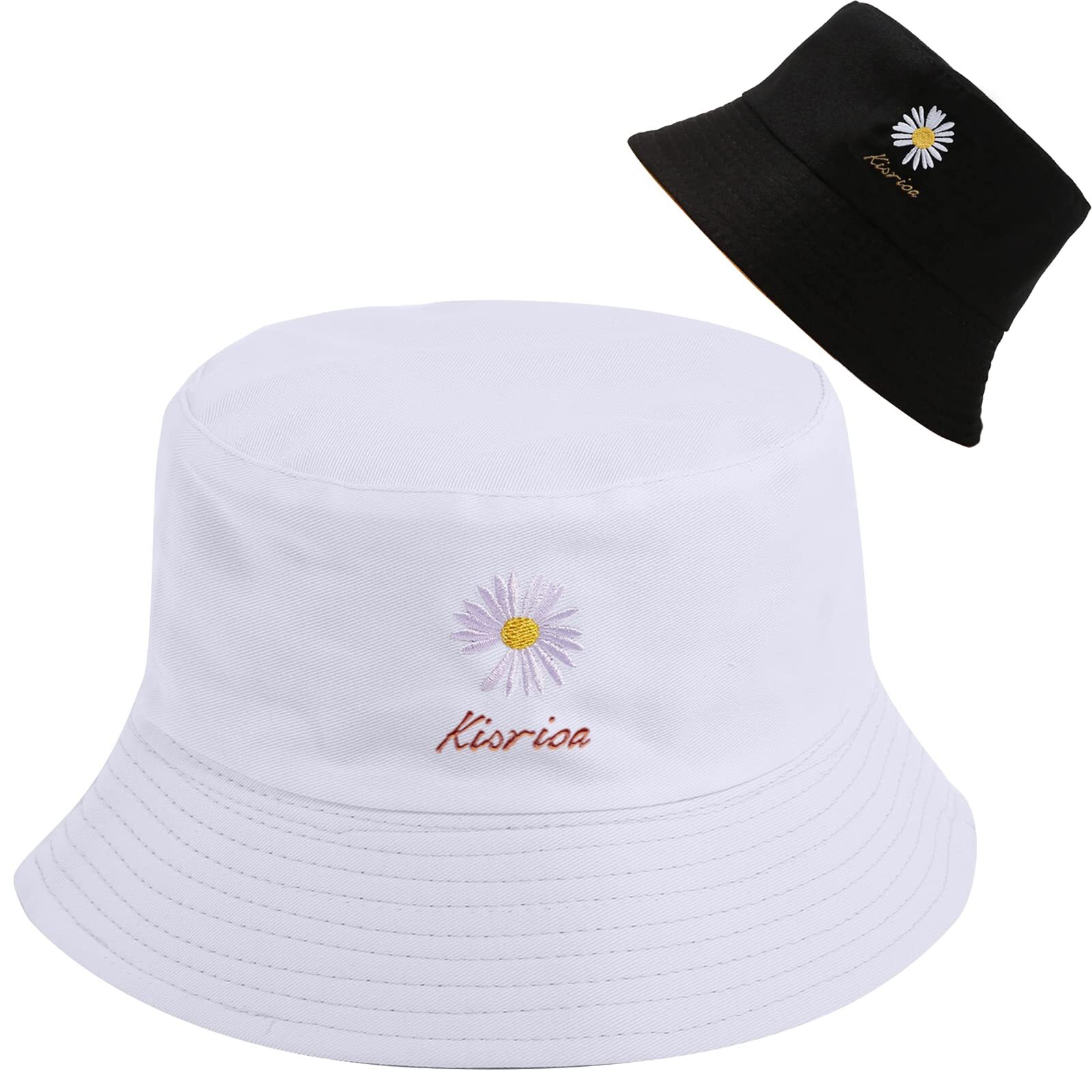 Reversible Bucket Hat for Women & Men Summer Outdoor Sun Protection Travel  -image