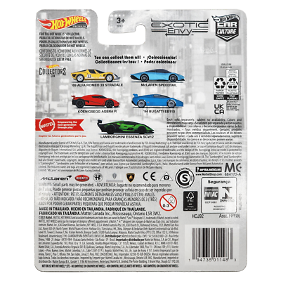 HOT WHEELS McLaren Speedtail Car Culture Exotic Envy Premium HCJ92 HOT WHEELS McLaren Speedtail Car Culture Exotic Envy Premium HCJ92