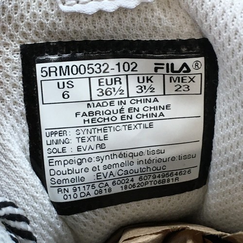 Fila Shoes Donna 6 Ray Tracer Sneakers Multicolore Stringate Basse 5RM00532-102 - Foto 12 di 16