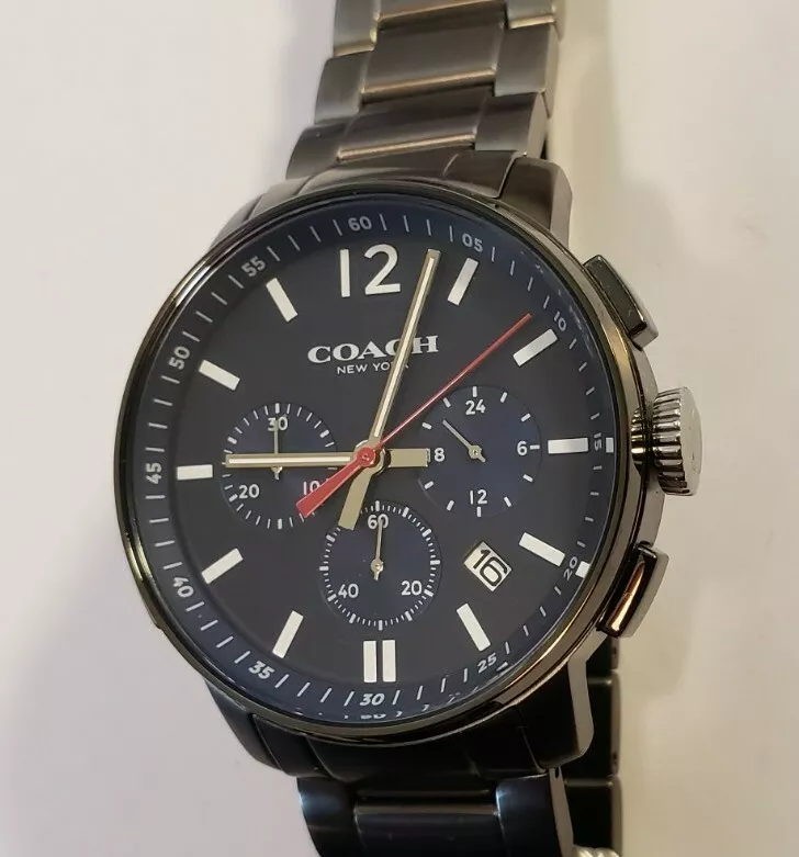 Coach men's hotsell bleecker watch