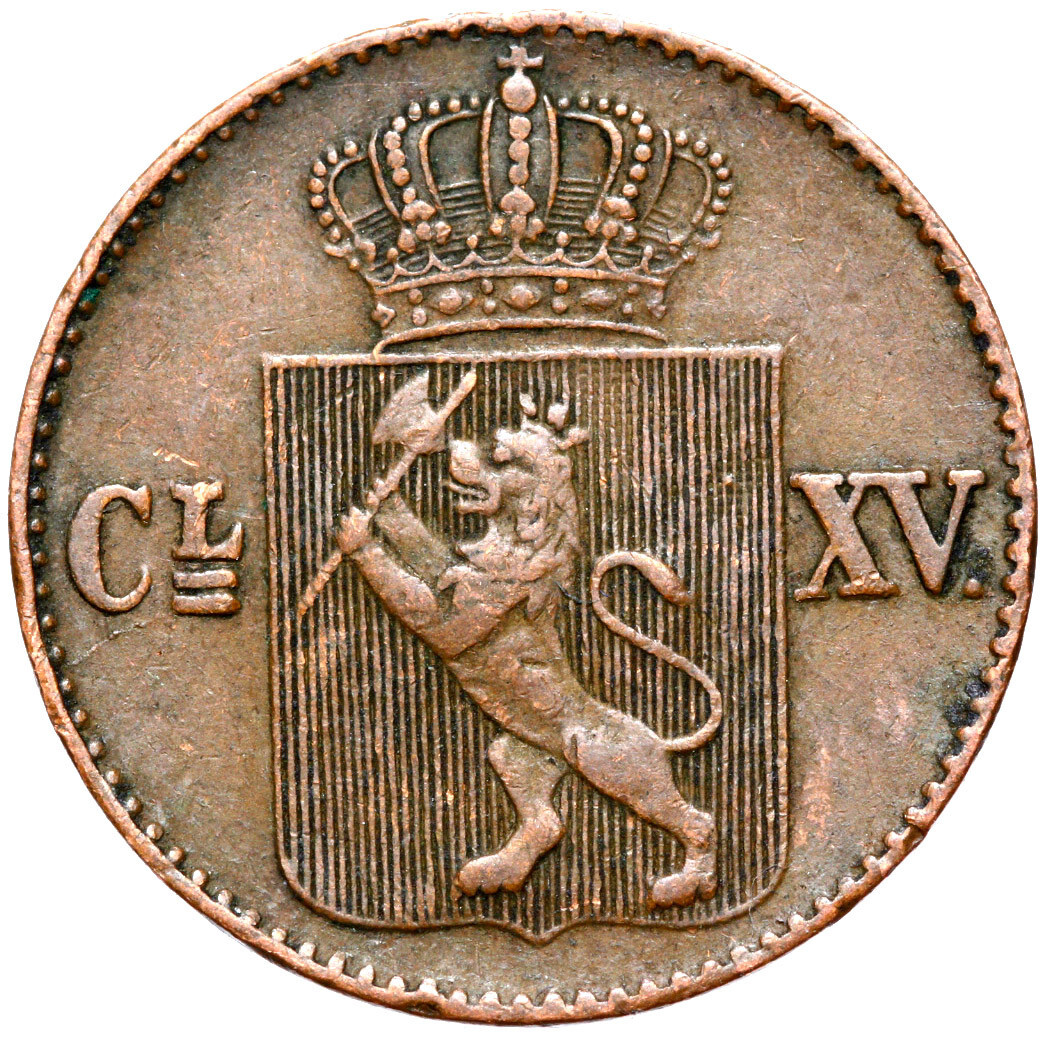 Norway - Charles XV - Coin - 1/2 Skilling 1867 - Kongsberg | eBay