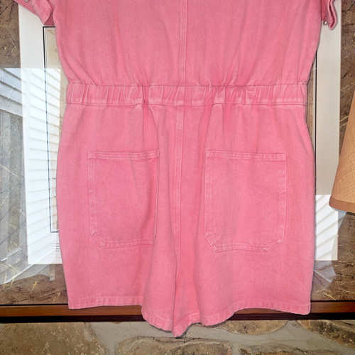 New Size Medium Woman’s Pink Romper Pearl Embellished Social House - Picture 11 of 13