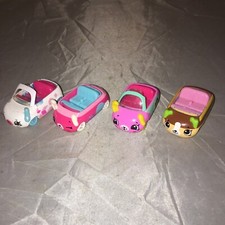 SHOPKINS CUTIE CARS DIE CAST CAR LOT OF 4. D11