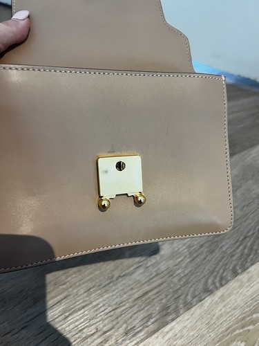 Marni Nude Beige Leather Gold Hardware Summer Day Evening Clutch Bag - Picture 6 of 14