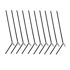 10x Anti-Tangle Abstandshalter &ndash; 30cm schwarz mit Karabiner