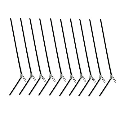 10x Anti-Tangle Abstandshalter   30 cm schwarz mit Karabiner