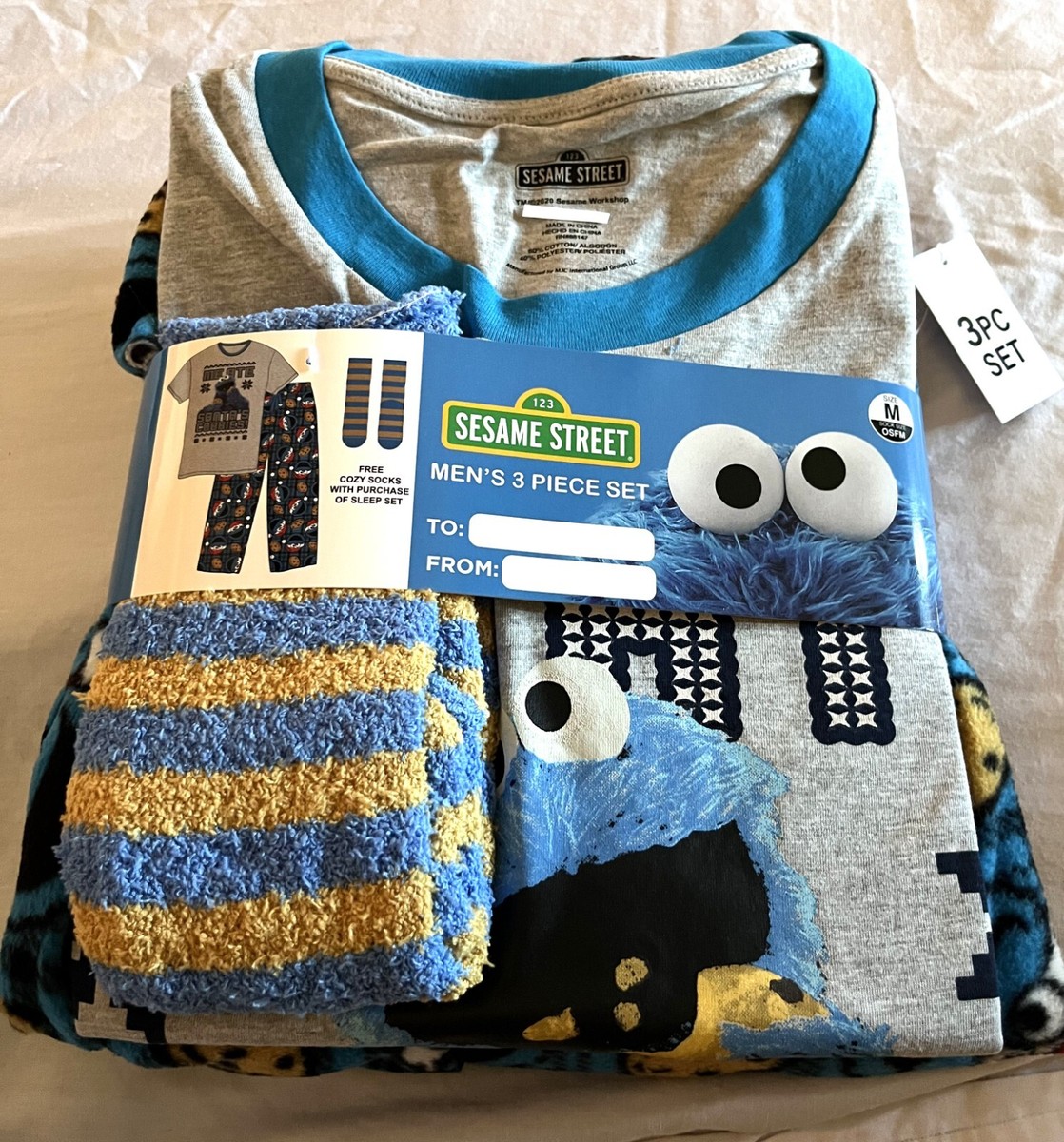 Cookie Monster Primark Elmo Pyjamas Mens Pajamas Cookie Monster