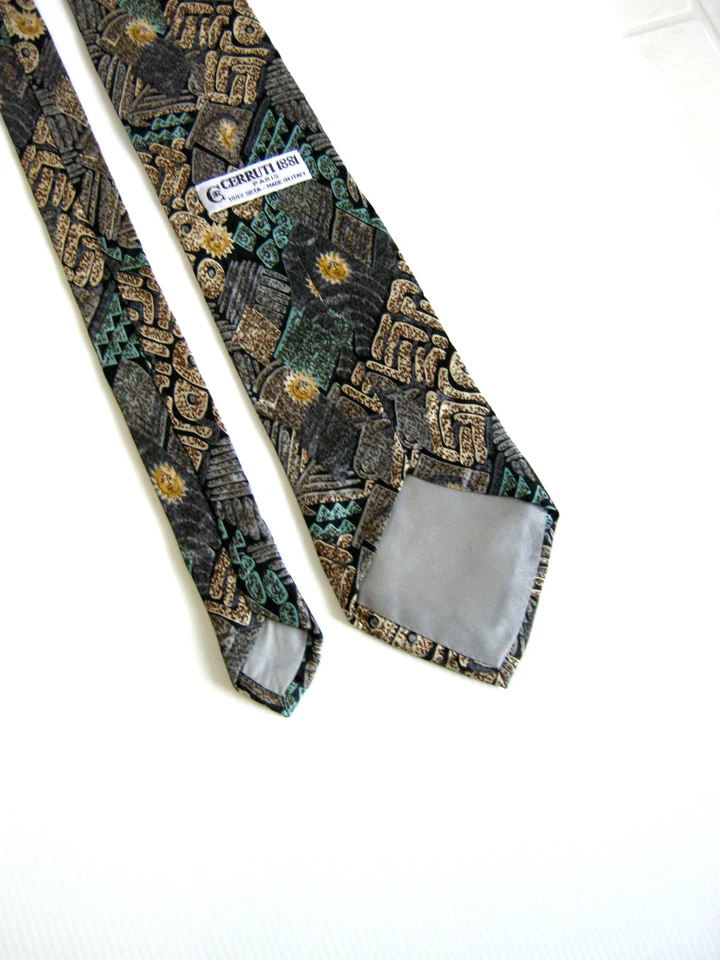 CERRUTI 1881 Hecho En Italia Original 100% SEDA - Imagen 3 de 4