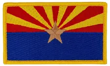 Arizona State Flag Embroidered Patch 3.5" x 2"
