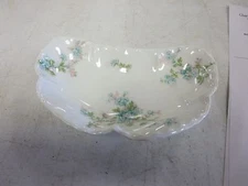 Haviland Limoges 6" HP Bone Dish Unknown Pattern