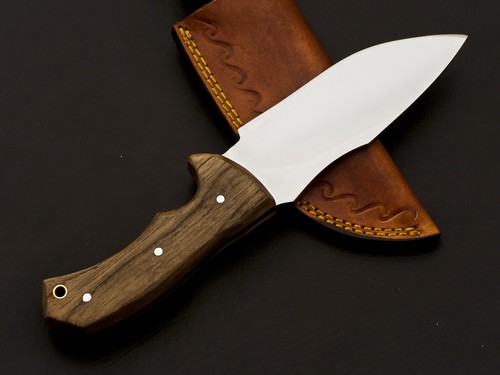RaB Custom Handmade Full Tang D2 Tool Steel Skinning ,EDC Knife W/Leather Sheath - Picture 5 of 6