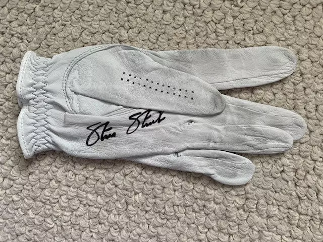 STEVE STRICKER HAND SIGNED USED FOOTJOY GOLF GLOVE POPULAR GOLFER