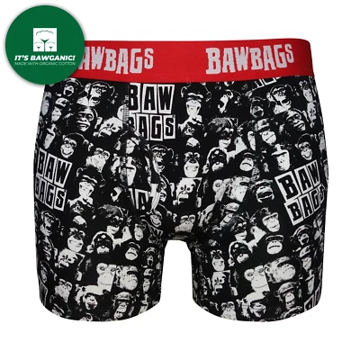 Bawbags Monkeys Redux Cotton Boxer Shorts