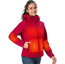 Wasoto Sz Large Heated Jackets for Women 16000 mAh Battery Pack Lightweight