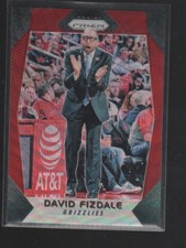 DAVID FIZDALE 2017-18 PANINI PRIZM RED RUBY WAVE PRIZMS CARD #210