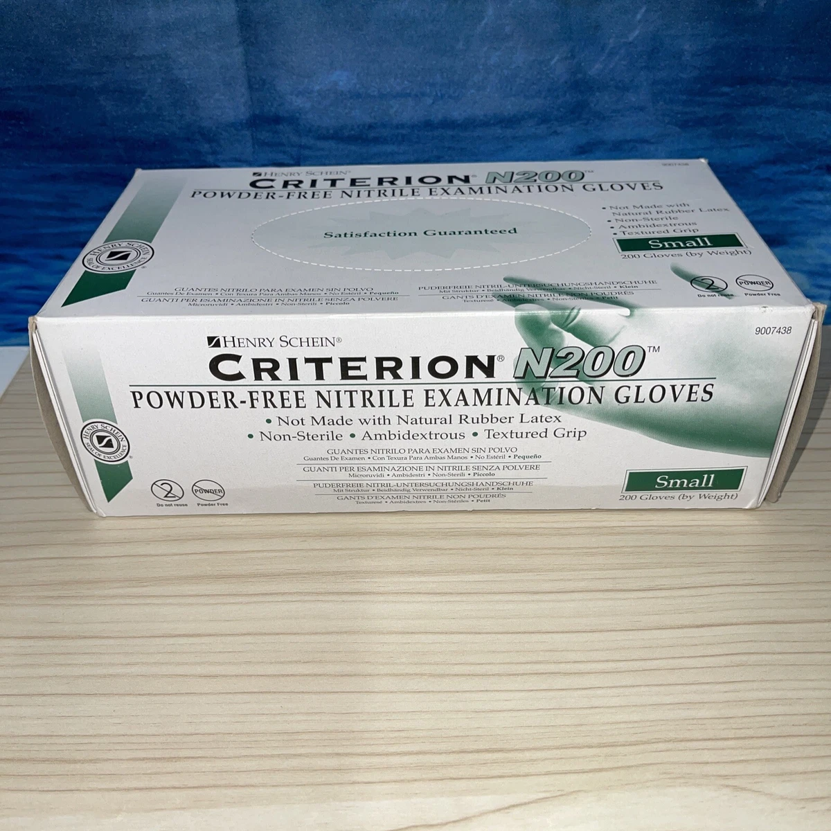 Criterion Exam Gloves N200 Nitrile Powder Free 200 BX Size Small Non Sterile