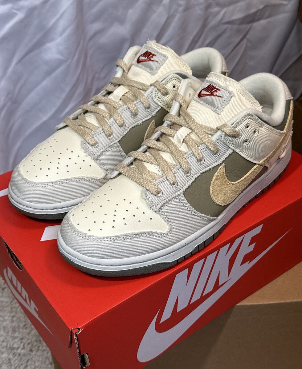Size 10 Men 11.5 W Nike Dunk Low Cream Light Bone Dark Size 10 Men 11.5 W Nike Dunk Low Cream Light Bone Dark