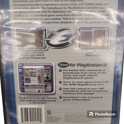 MAD CATZ GameSaves Sony Playstation 2 GameShark codes PS2 memory