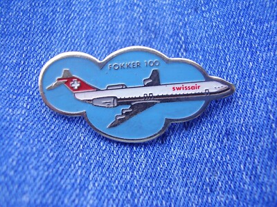 Pin Swiss International Airlines Fokker 100 Fluggesellschaft Schweiz