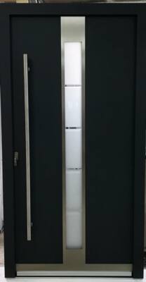 Haustür Welthaus WH75 RC2 Premiumtür Aluminium Mit Kunststoff LA211 Tür 1000x2100mm DIN Links Farbe Aussen Anthrazit Innen Weiß Außengriff BGR1400 Innendrucker M45 Zylinder 5 Schlüßel