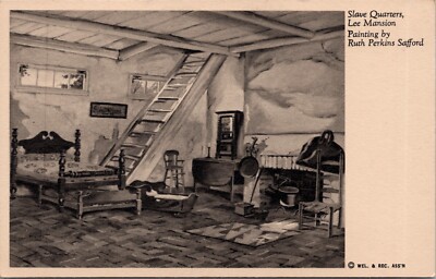 Slave Quarters Lee Mansion Painting by Ruth Perkins Safford Postcard Spc9