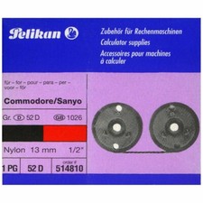 PELIKAN Farbband Gr. 52 D Nylon schwarz/rot 13mm für Commodore / Sanyo