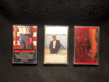 Bruce Springsteen 3 Cassette Tape Lot Born Run 84 Tunnel Love 87 Human Touch 92