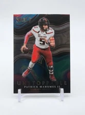 2022 Panini Select Draft Picks "Unstoppable" Insert Patrick Mahomes Texas Tech
