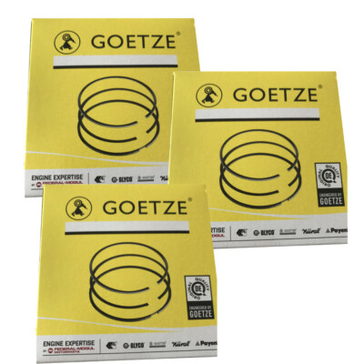 3x piston rings piston ring set 63.5 mm STD Goetze 08-136700-00 smart 599ccm 0.6
