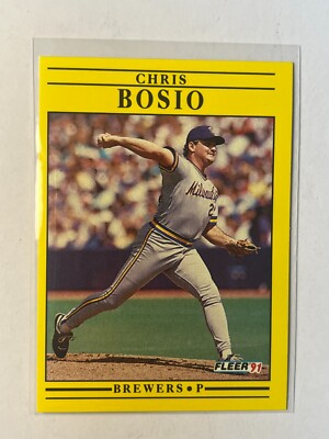 Chris Bosio 1991 Fleer '91 Base Card #576