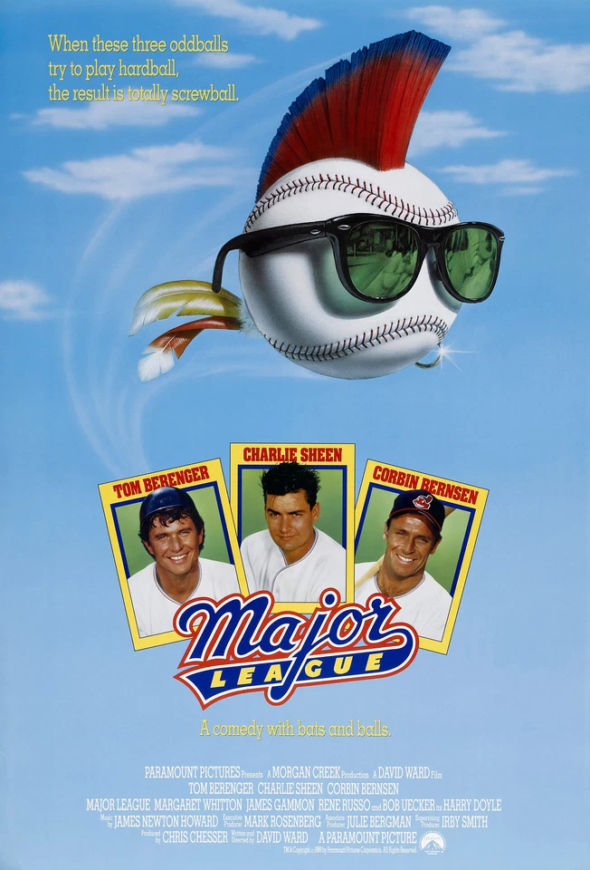 MAJOR LEAGUE Movie Poster 1989