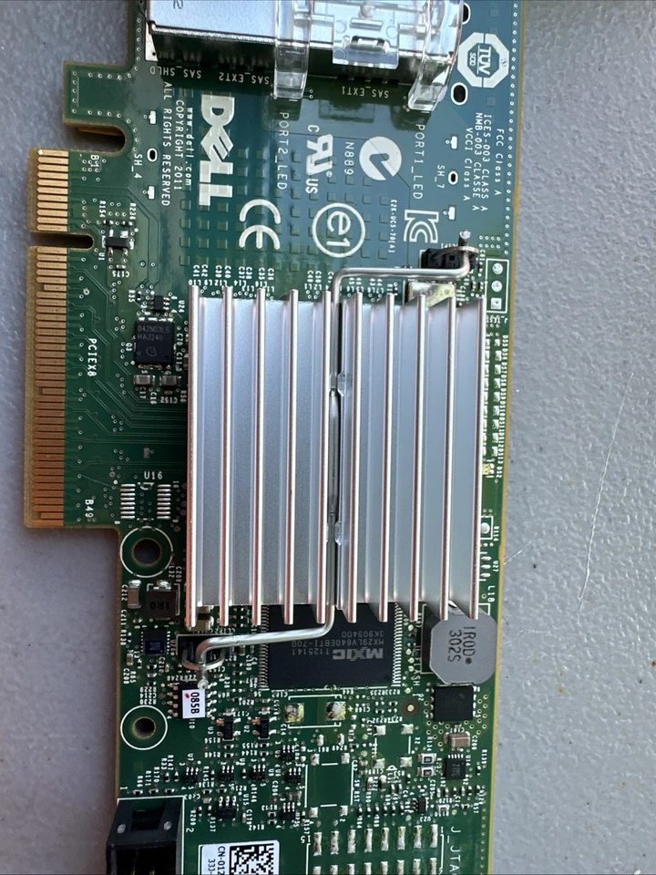 Dell 12DNW Dual Port 6Gb/s SAS HBA Controller Adapter Card PCI High Profile - Image 2 of 4
