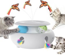 Cat Toys, 3-in-1 Interactive Cat Toy for Indoor Cats, Rechargeable Automatic Kit