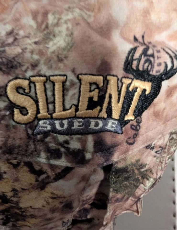 Cabelas Insulated Bibs Mens Overalls Dry-Plus Silent Suede Hunting Western Camo - Image 4 of 4