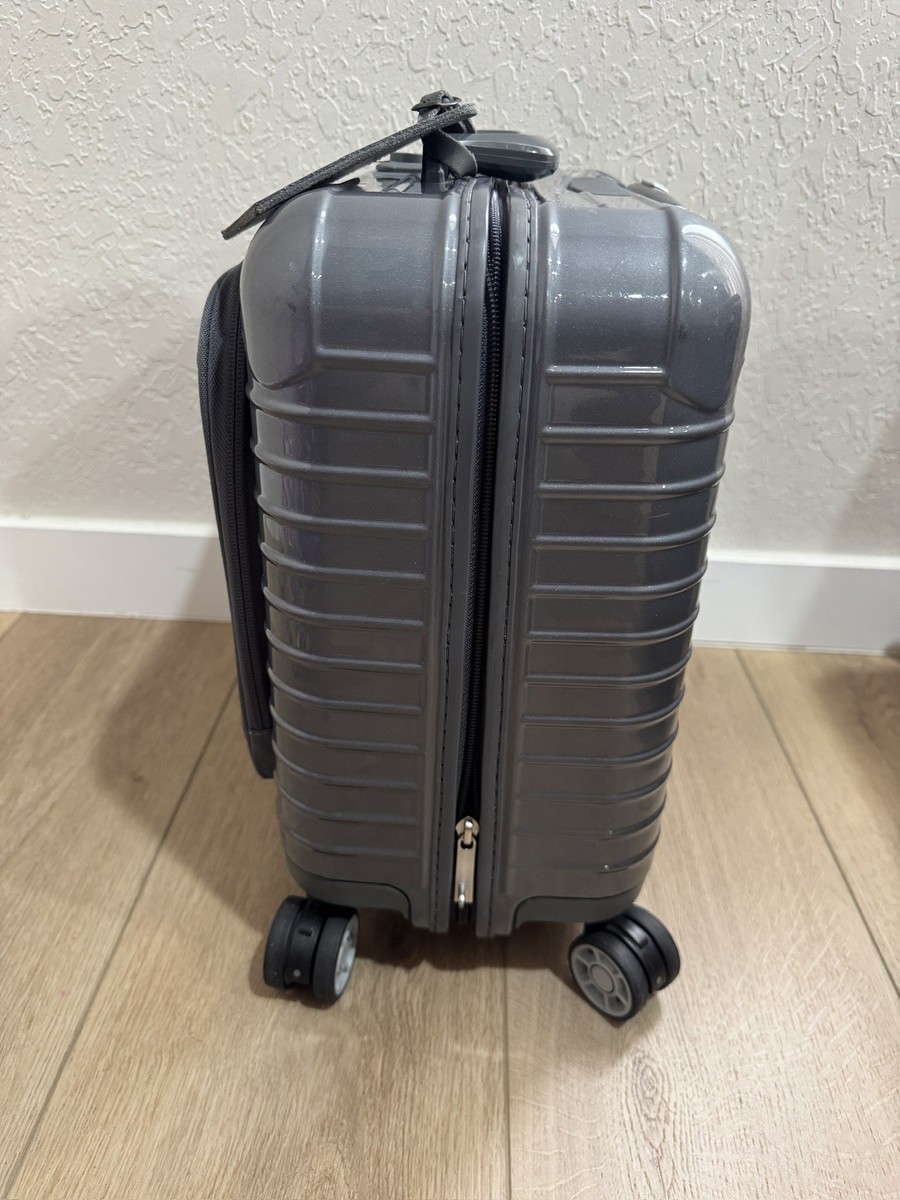 Rimowa Salsa Deluxe 23L Carry-On With Front Sleeve 4 Wheels *See