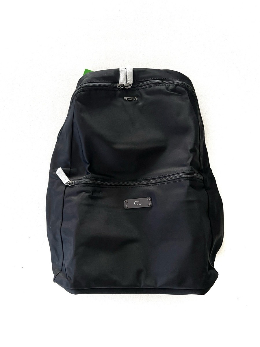 TUMI Just In Case Backpack in Black/Gunmetal Unisex Monogram CL