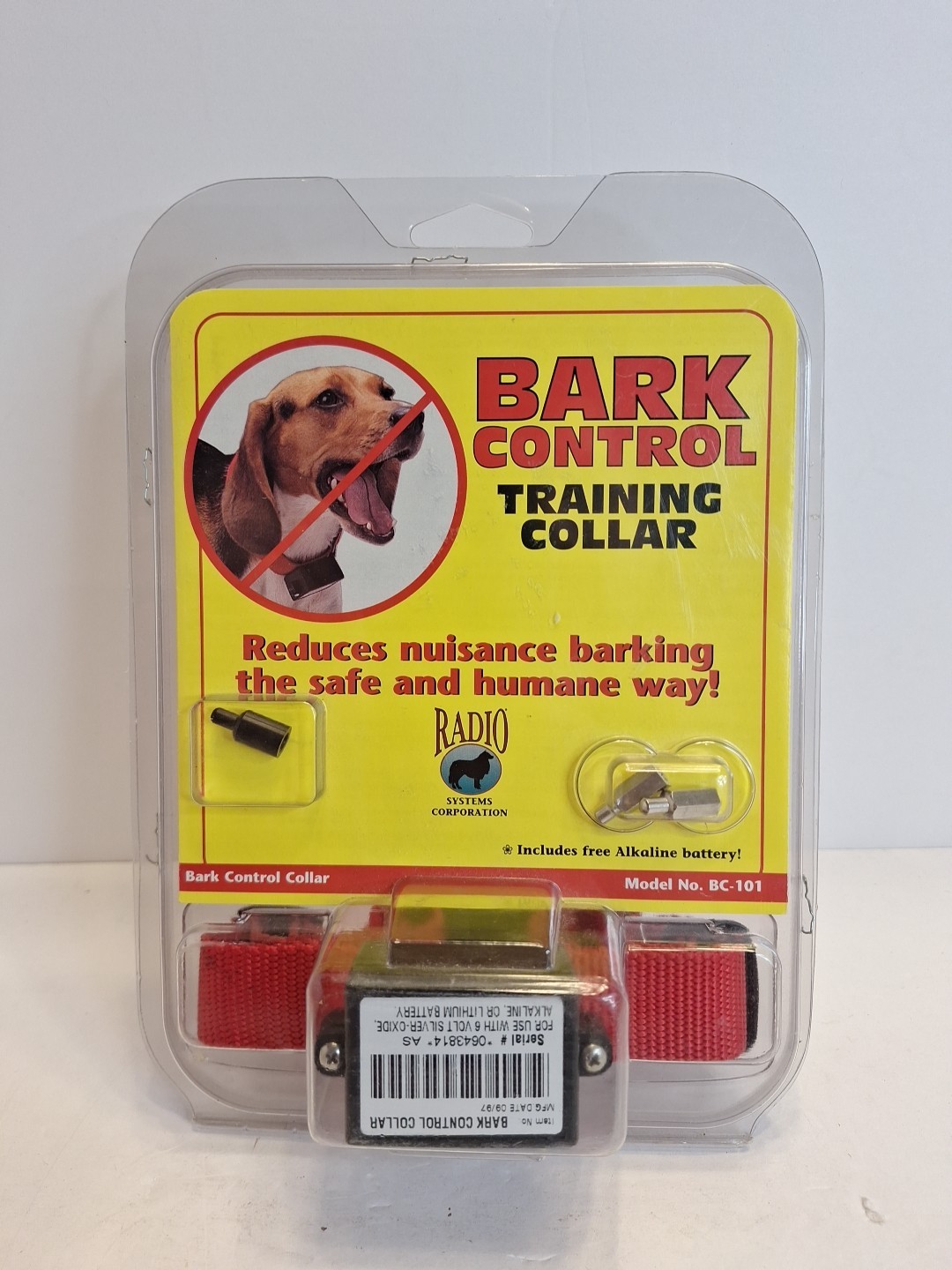 Bark Control Training Collar BC-101 Dog Training System Radi