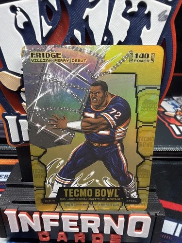BO JACKSON BATTLE ARENA TECMO BOWL FRIDGE WILLIAM PERRY GOLD COIN FLIP STEEL