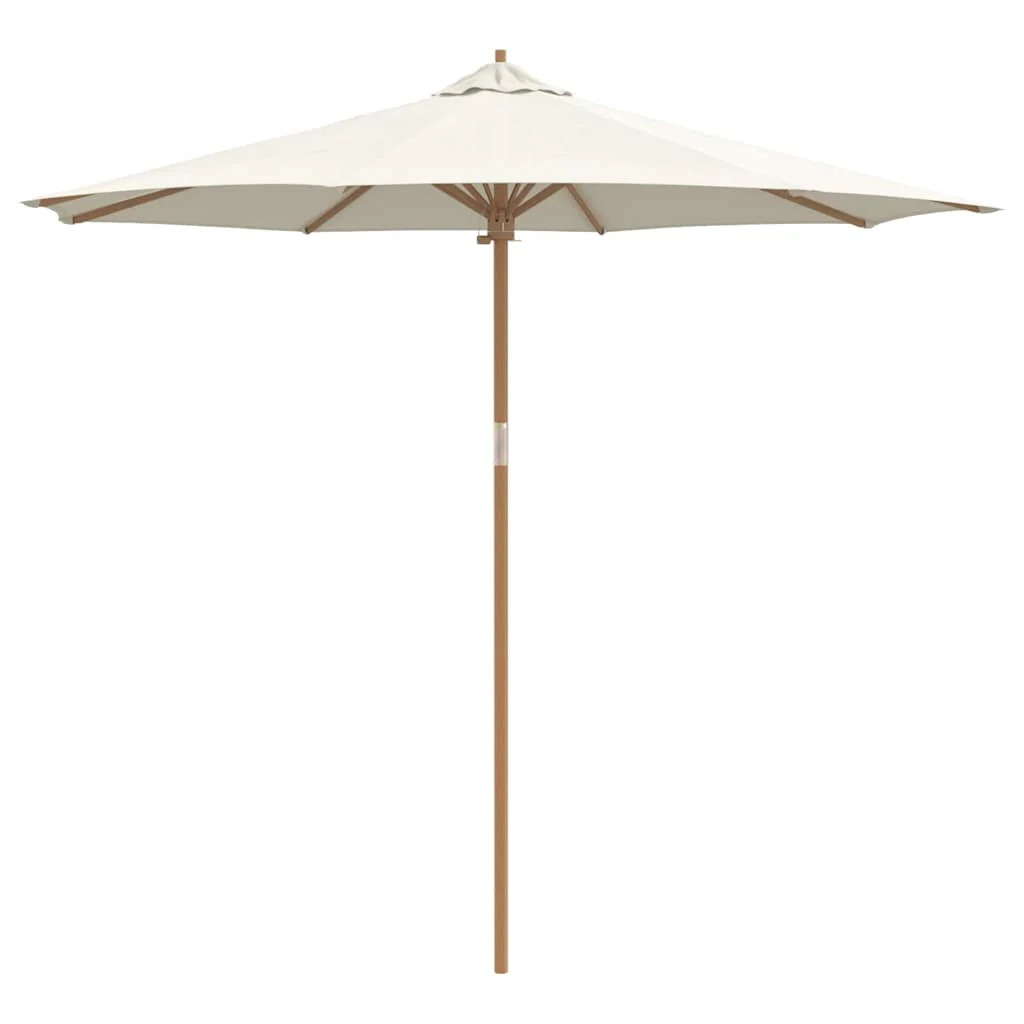 Parasol de jardin rond 270x260 cm, parasol de terrasse minimaliste et léger