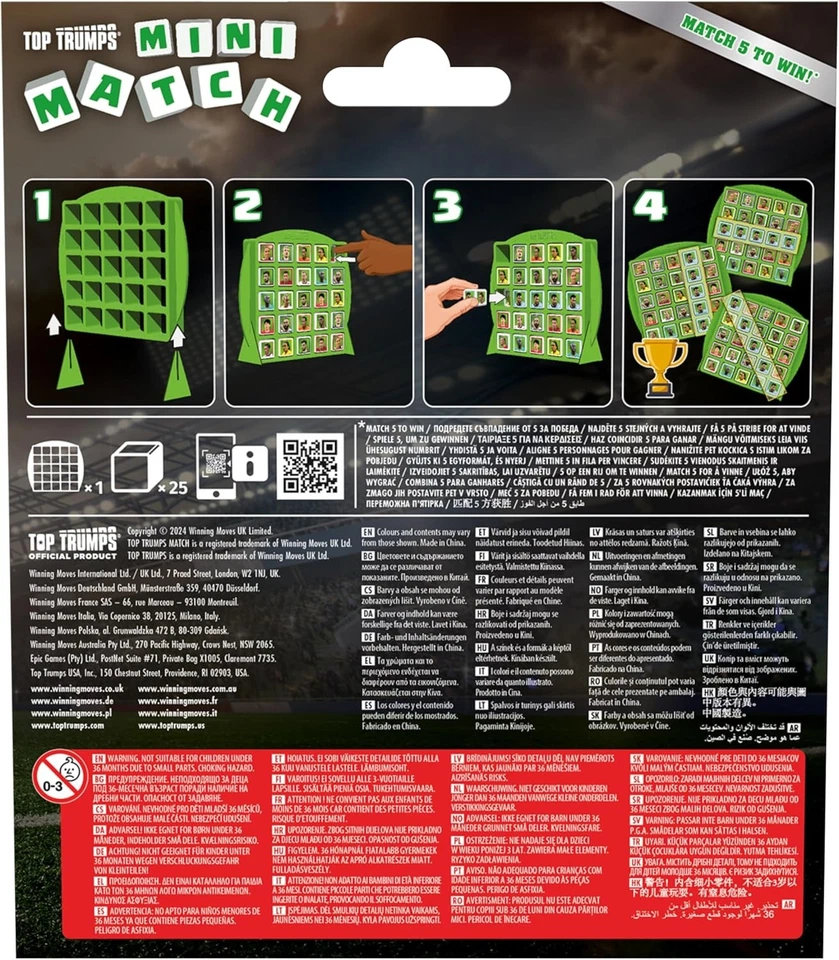 Winning Moves GmbH Match Mini Stars du Football - Imagen 2 de 4