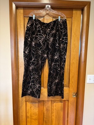 Chico's Juliet Fall Print Kick Flare Pants Size 4 (US Size 20)
