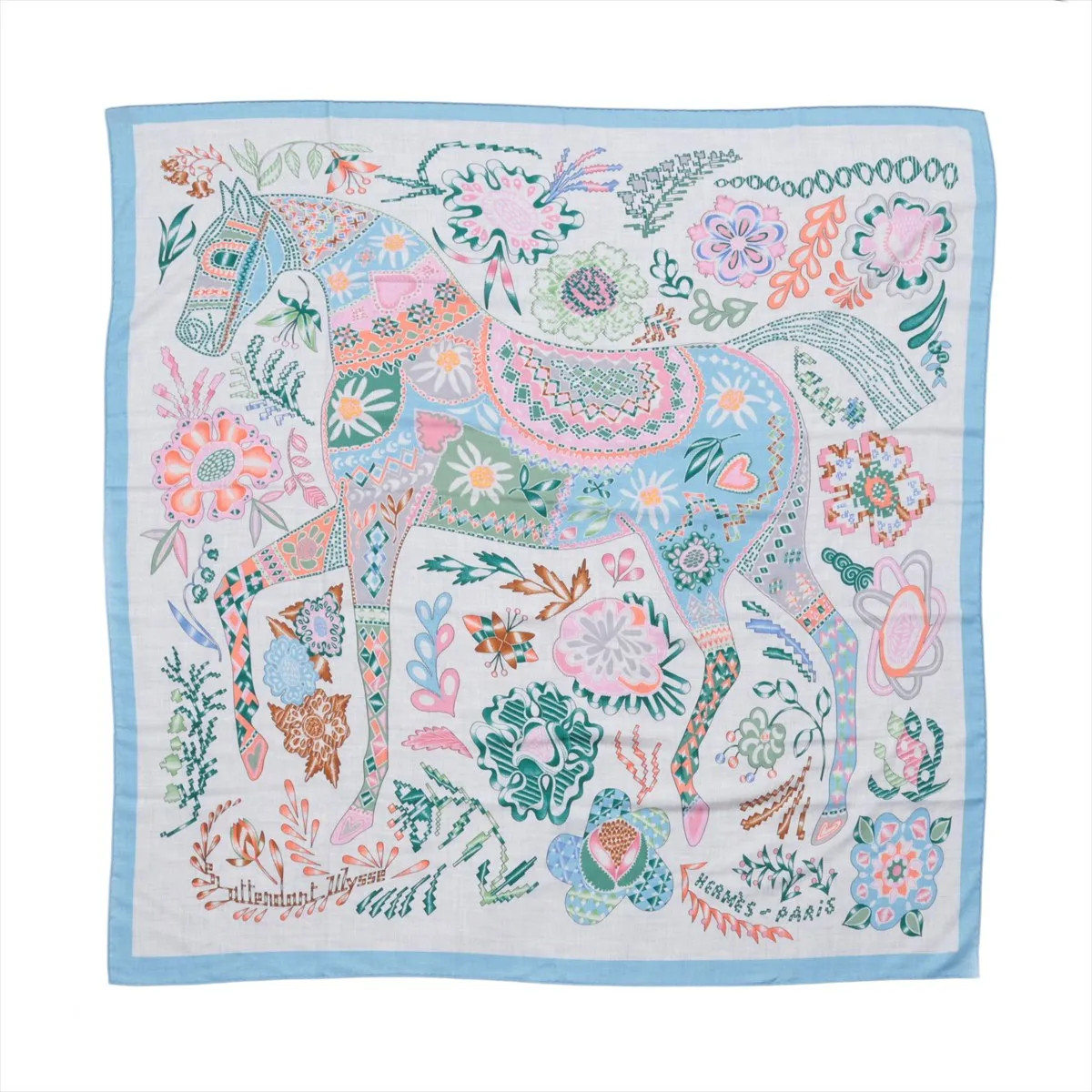 Hermès Carré Géant En Attendant Ulysse Waiting for Odysseus Scarf Cashmere & Sil