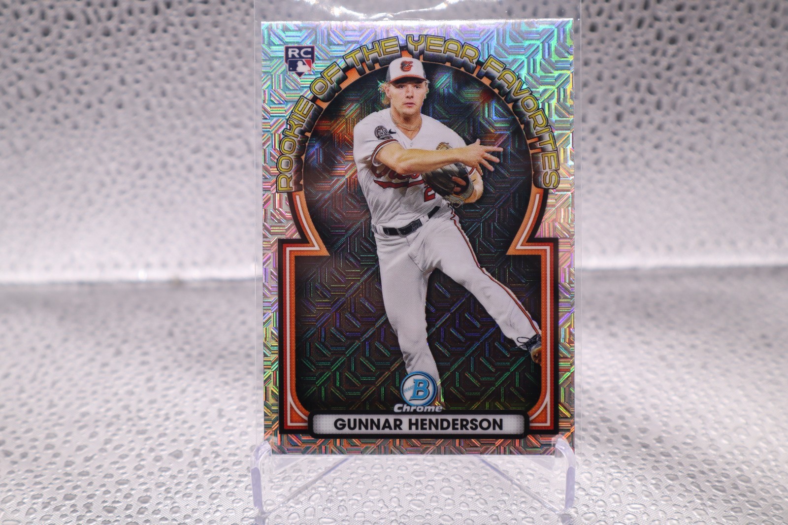 Gunnar Henderson 2023 Bowman Chrome Mega Mojo Rookie of the Year Favorites ROTY